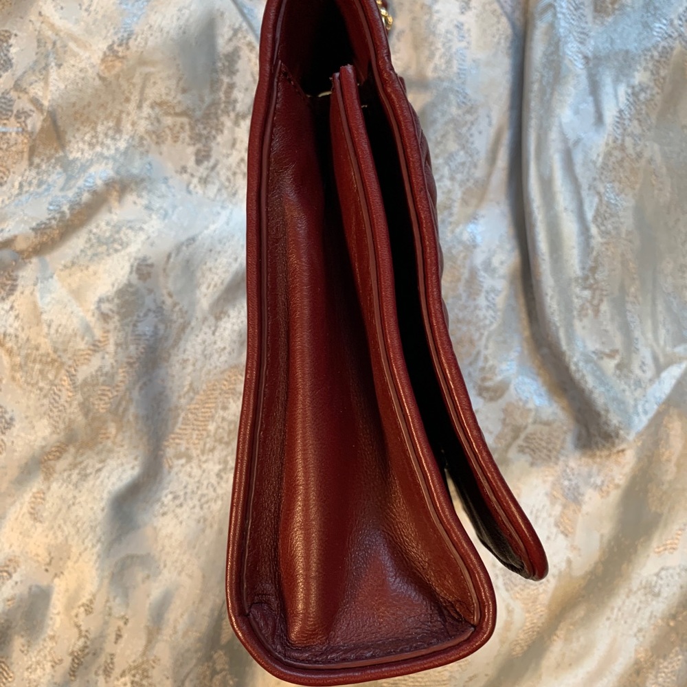 *SOLD* Tory Burch Fleming Crossbody in Dark Red - Picture 4 of 12